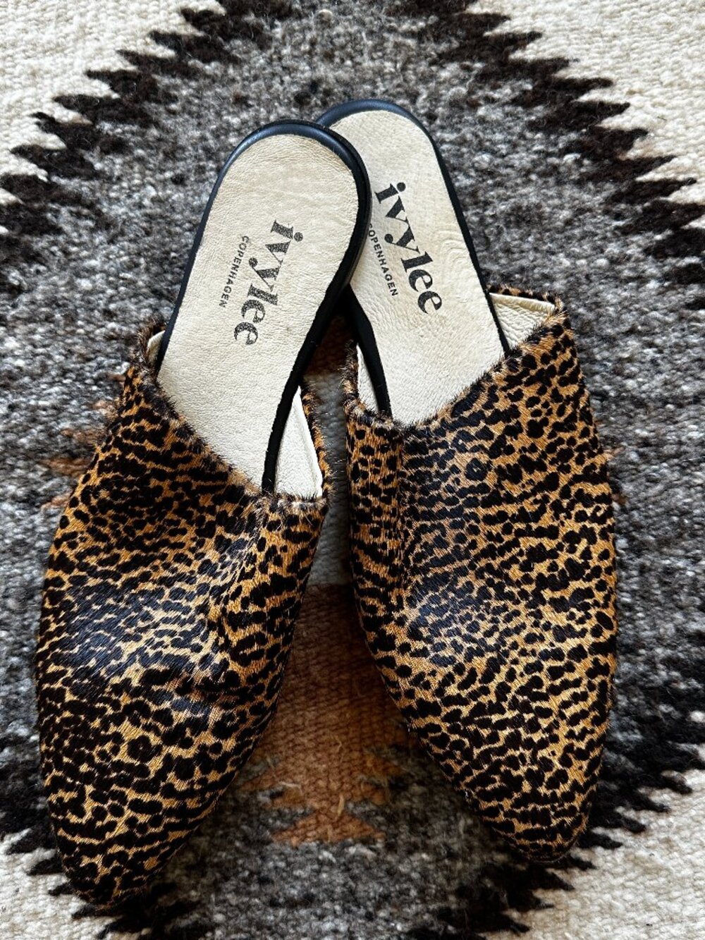 Ivyee Ponyhair Mules Size 41/W 10